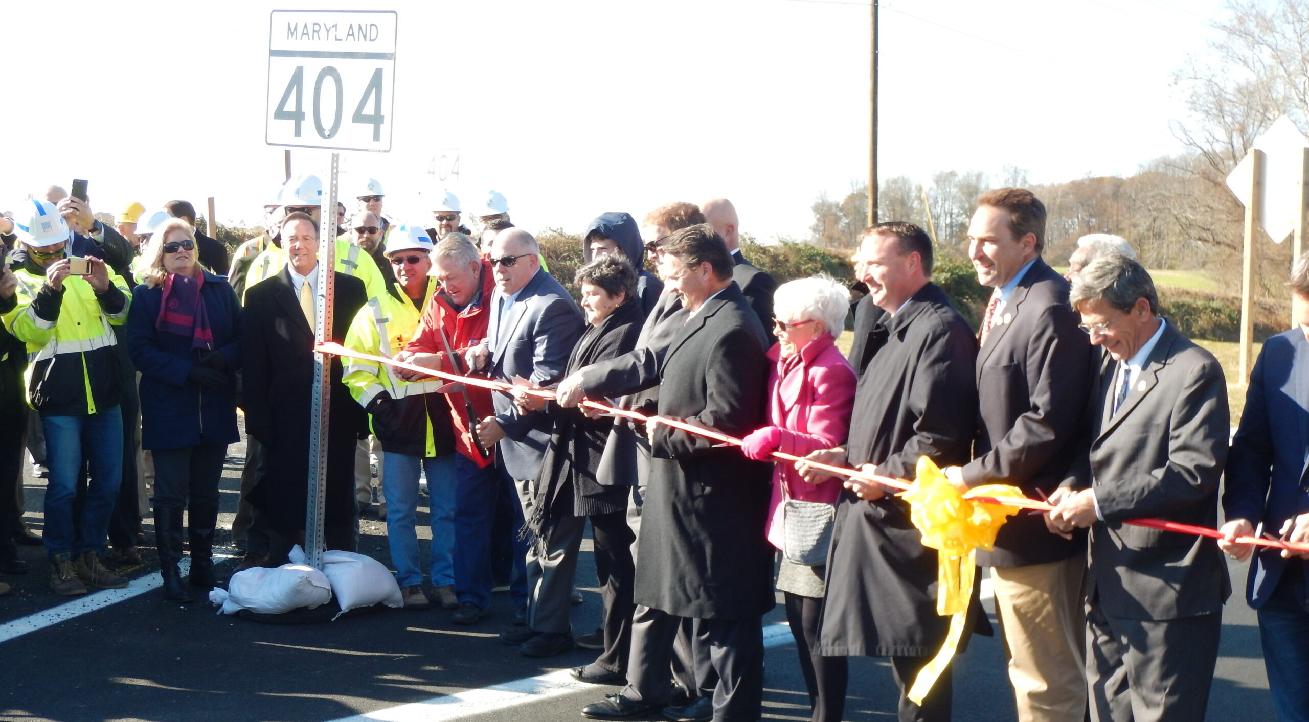 MD 404 ribbon cutting