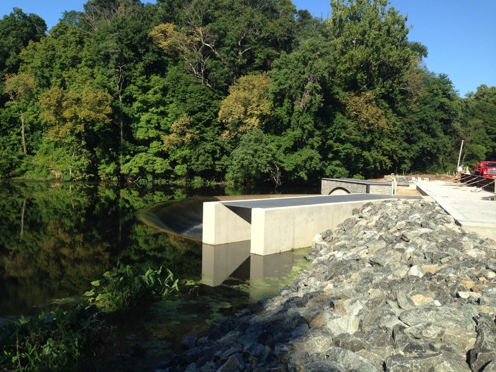 Mullica Hill Pond dam 3