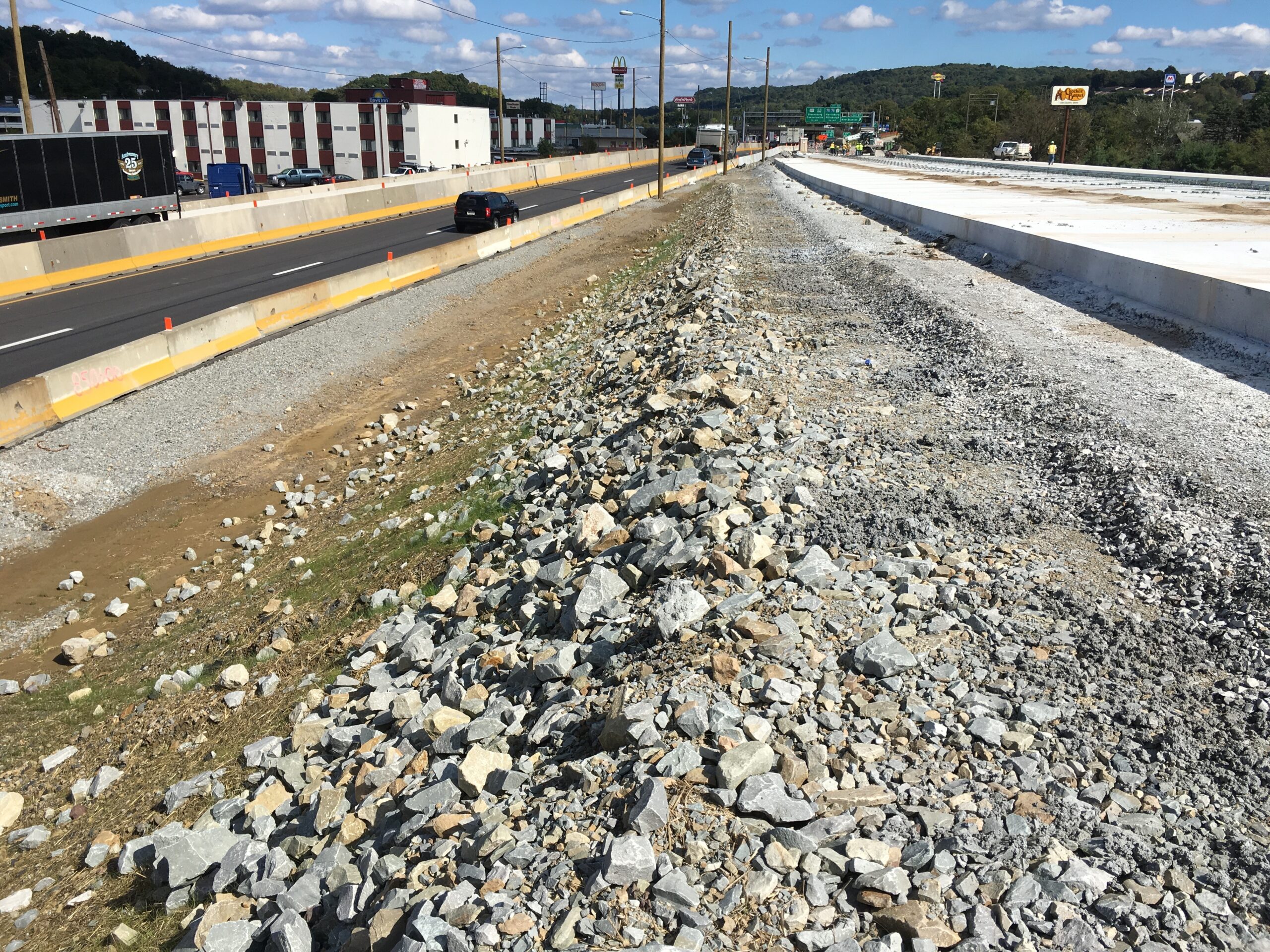 I-70 mainline reconstruction (Photo courtesy of PennDOT District 12)