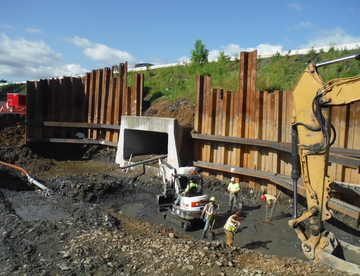 Construction of the box culvert