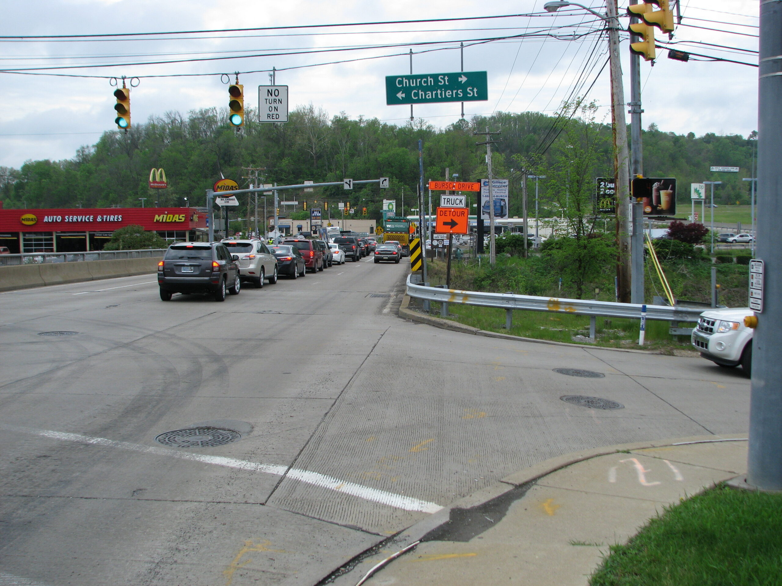 Pre-existing SR 50 Bridge and Chartiers Street/Church Street Intersection
