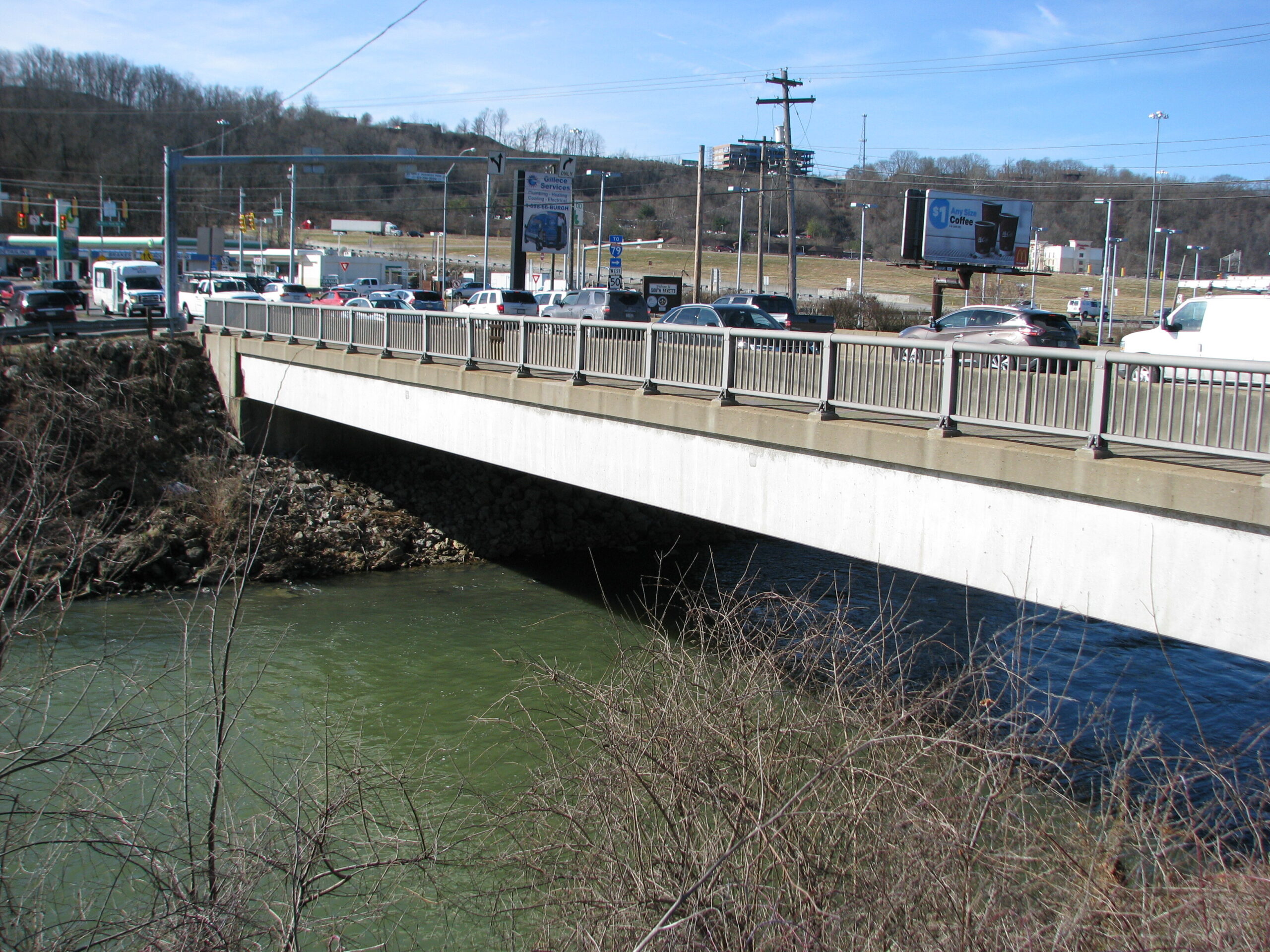 Pre-existing SR 50 Bridge over Chartiers Creek