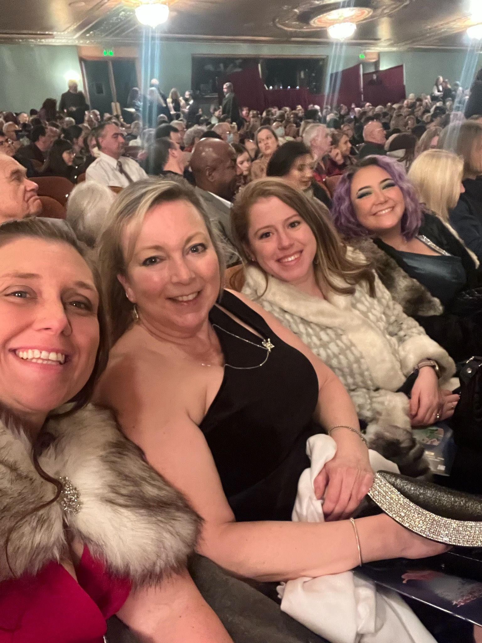 A night at the Benedum Center for Valarie and her sisters-in-law and mother-in-law (Val third from the left)