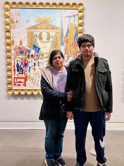 Rashad and Farzana at the Metropolitan Museum of Art, NYC. They are the two art enthusiasts of their family!