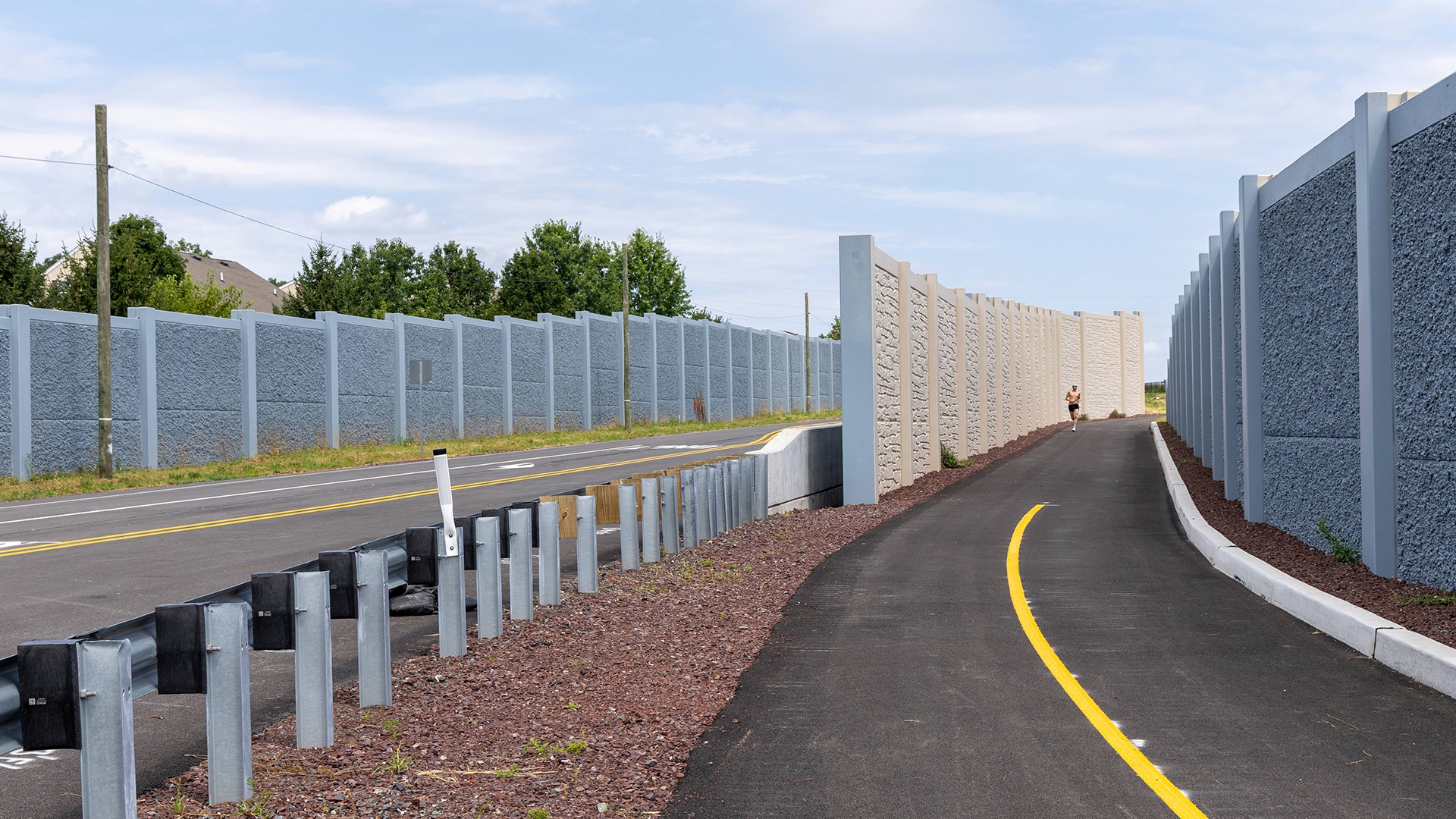 Shared use path provides connectivity to nearby residential neighborhood